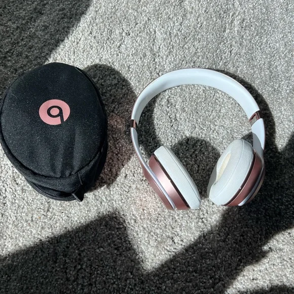 Beats studio rose gold headphones